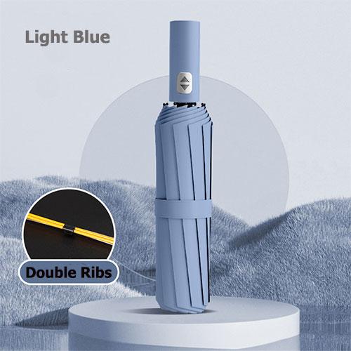 12 Bone Automatic Sun And Rain Umbrella